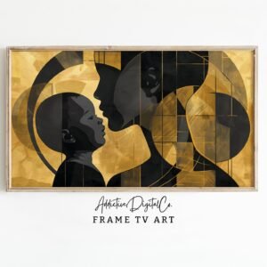 Motherly Love Frame Tv Art, Mother's Day Art Tv Decor, Abstract Mother Child Tv Screensaver Jpg, Geometric Frame Tv Art